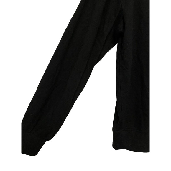 Three Dots‎ Black 1/4 Zip Pullover Sweater Size Small Lightweight Mock Neck - Picture 5 of 6